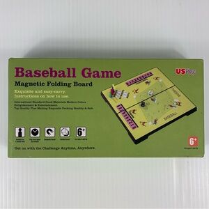 Baseball Game Magnetic Folding Board Vintage Travel New Open Box Contents Sealed